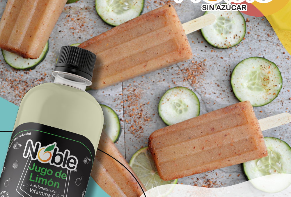 Paletas de Pepino y limón con chilito