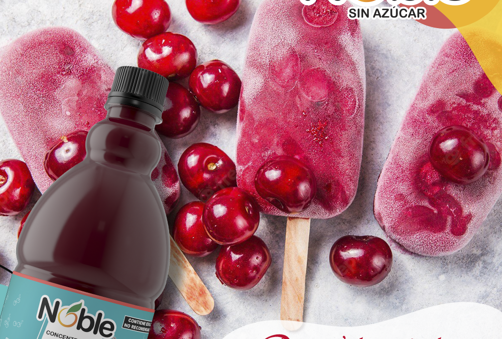 Paleta de arándano con fresa